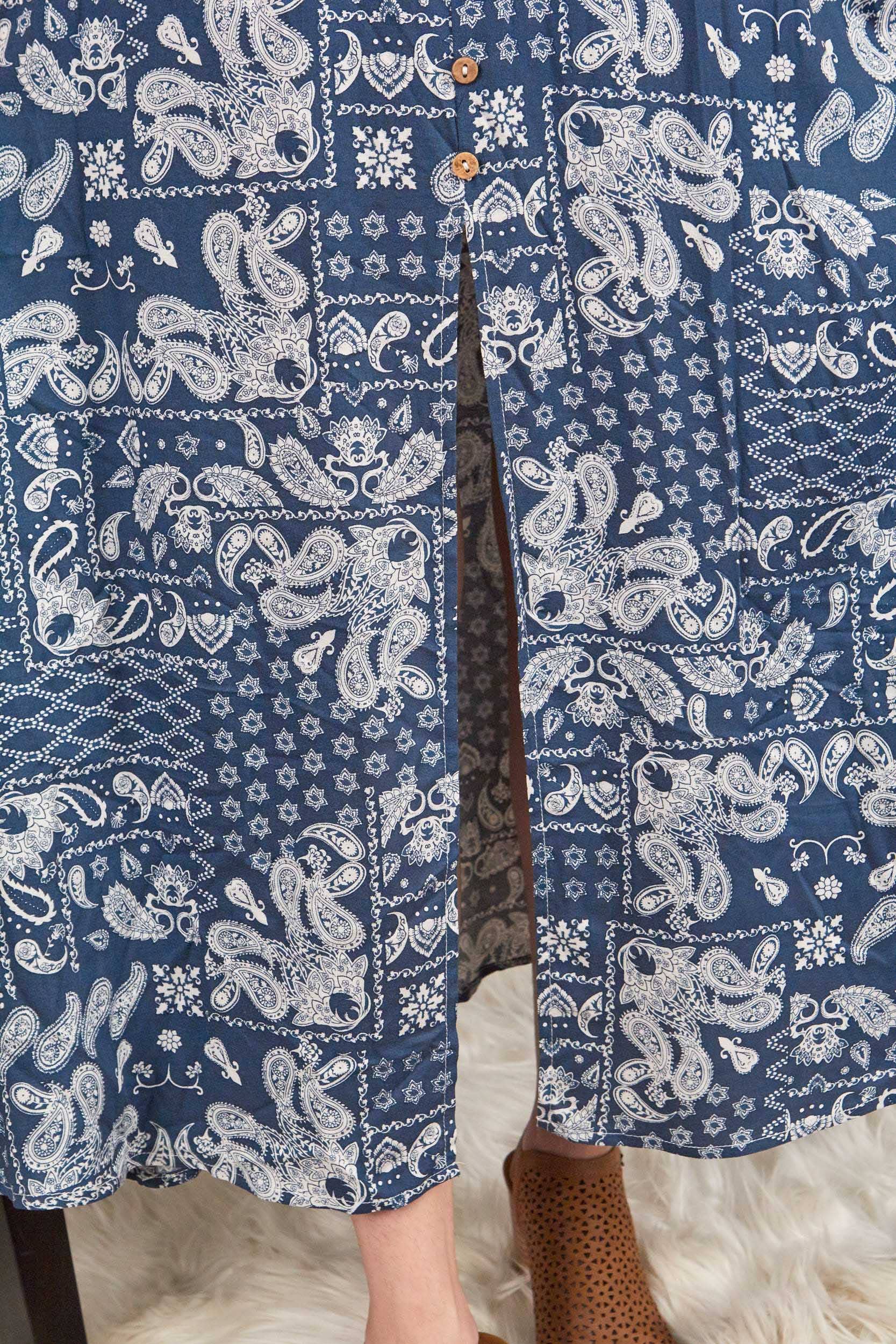 P.S Kate - Wholesale Skirt - Women's - Print woven skirt PLUS (P17251-PLUS)15