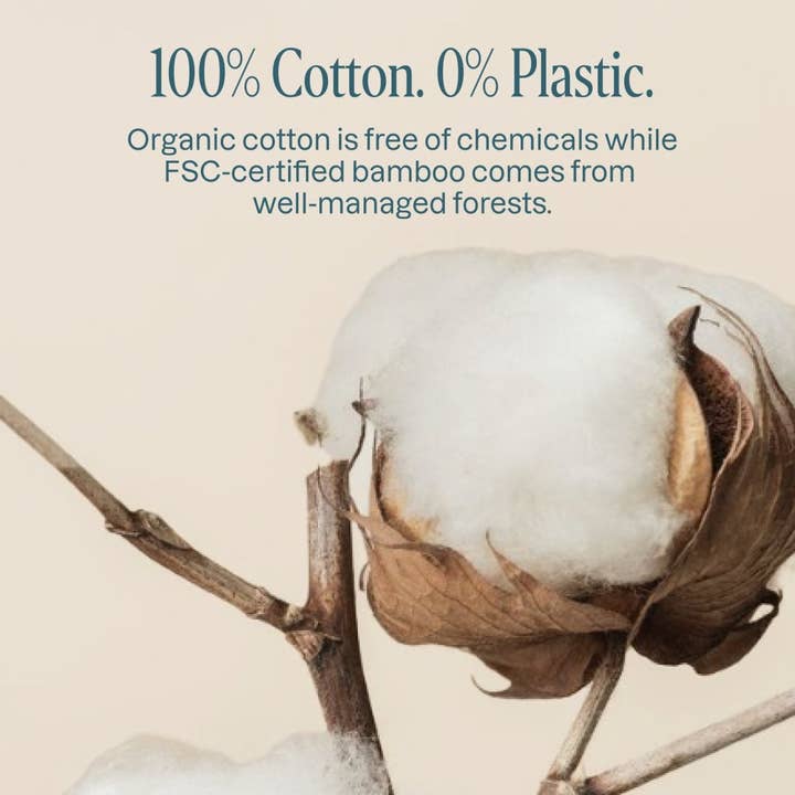 Cliganic - Wholesale Cotton Swab/Q-Tip - Organic Cotton Swabs