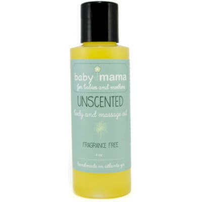 BabyMama ongeparfumeerde lichaamsolie voor wholesale door Mama Bath + Body