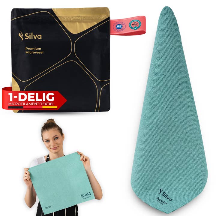 Silva Microfiber Cloths - Green for wholesale by Mevsim Store