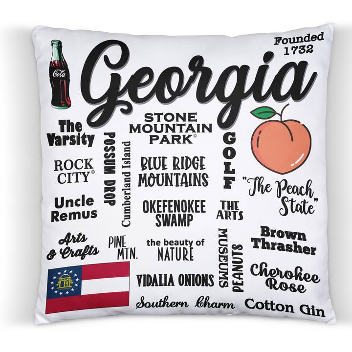 "Georgia" Decorative 16"x16" Decorative Throw Pillow for wholesale by Distinctive Design Wholesale