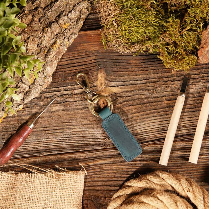 American Leather Goods – Großhandel Schlüsselanhänger – Unisex – Schlüsselbund aus Leder, Schlüsselbund aus echtem Leder2