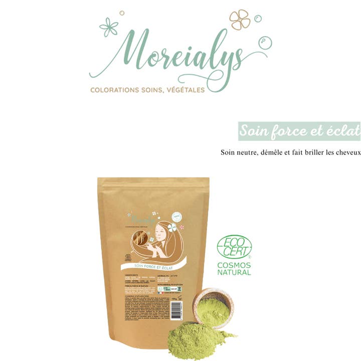 Trattamento Moreialys Ecocert Cosmos con forza naturale e luminosità neutra per la vendita all'ingrosso da parte di MOREIALYS