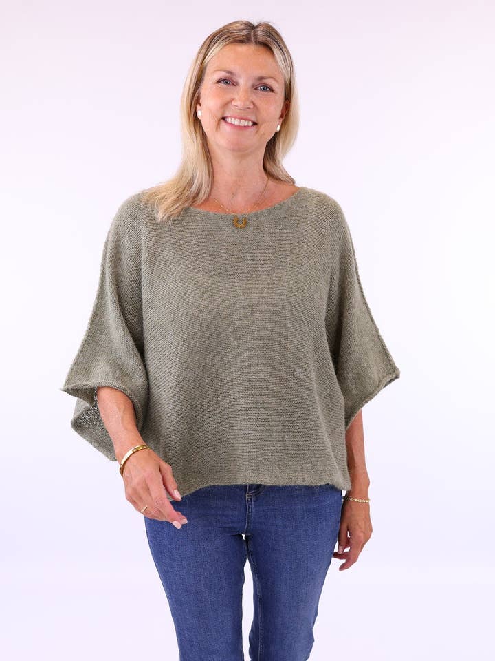 Cadenza Italy Ltd – wholesale Knit top – Women's – Alpaca Blend Short Tunic Top5