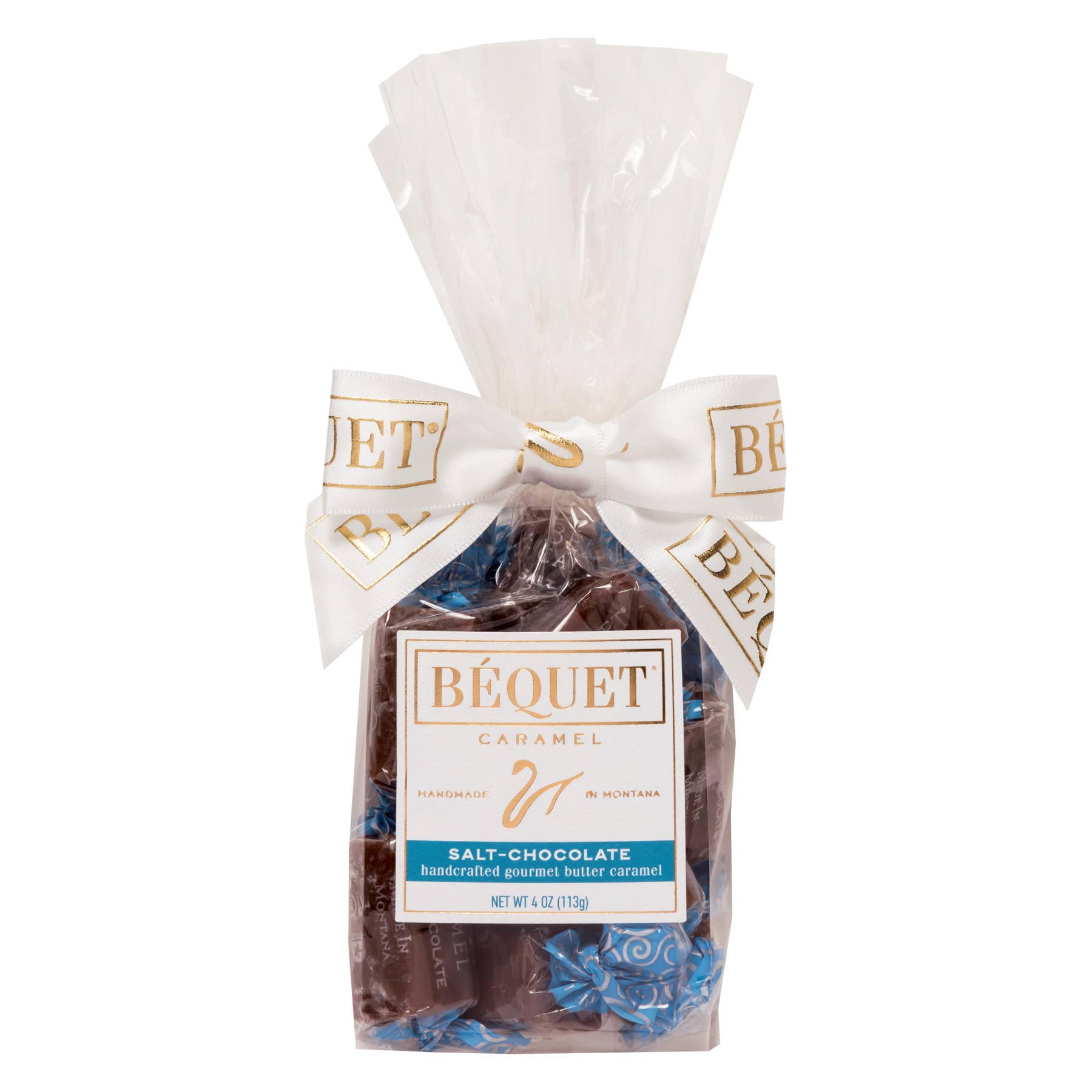 Béquet Confections - Wholesale Caramel - Béquet Gourmet Caramel 4 oz Gift Bag2