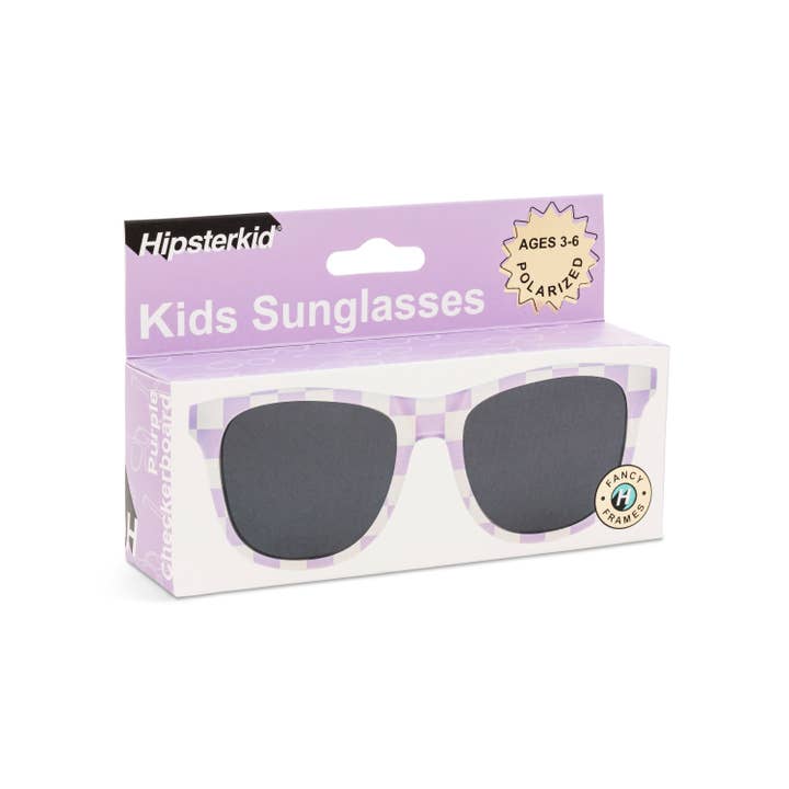 Hipsterkid – Großhandel Sonnenbrille – Kinder – Baby- und Kinder-Sonnenbrillen – Polarisiert, UV-Schutz, Schachbrettmuster