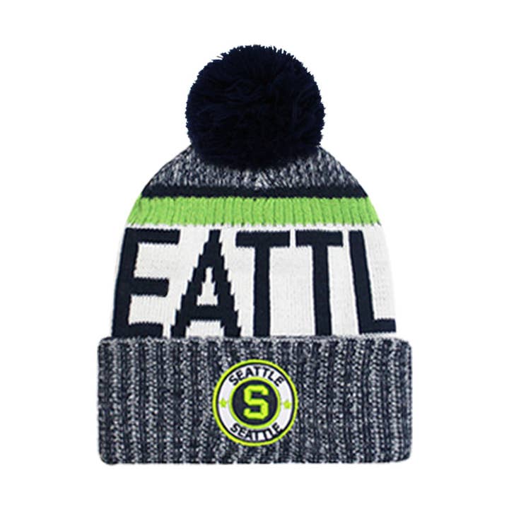 ChoKoLids - Vente Bonnet – unisexe - Bonnets à pompons brodés Football Sports City20