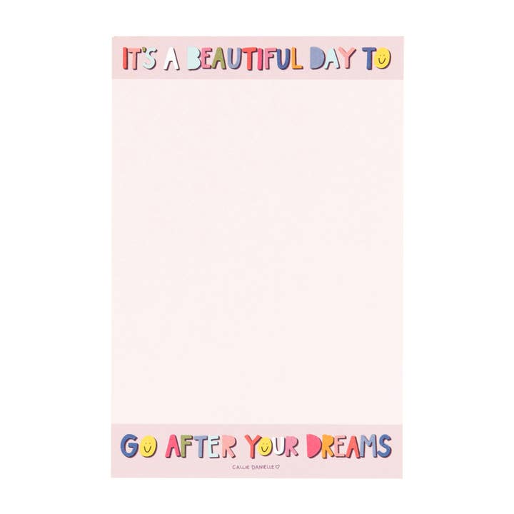 Beautiful Day Notepad for wholesale by Callie Danielle
