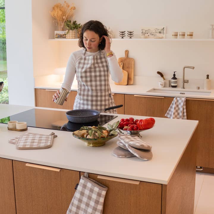 Tiseco - Wholesale Oven Mitt/Pot Holder - Oven mitt GINGHAM - 18x28 cm4