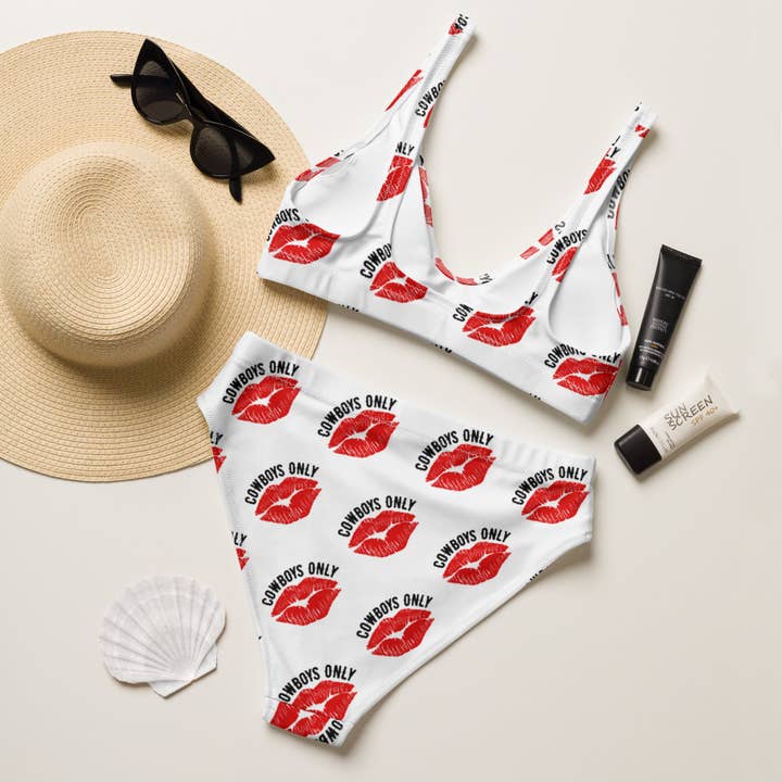 BAHA RANCH WESTERN WEAR - Wholesale Two Piece Swimsuit - Women's - Yeehaw Cowboys Only Bikini