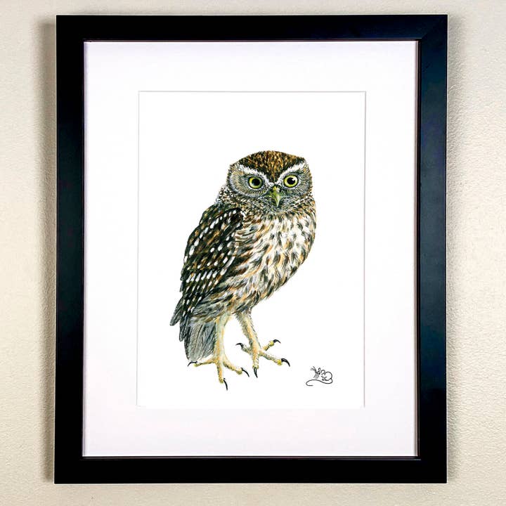 Little Owl Print voor wholesale door Wildlife By Mouse