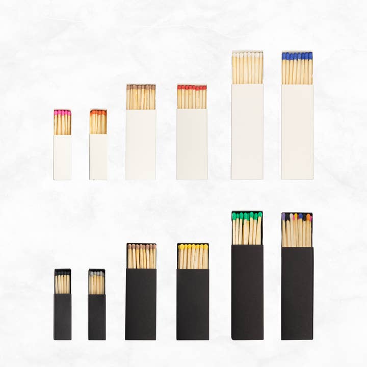 Chandler Studio - Wholesale Matches - 3" Inch Matchboxes - Matchsticks - Matches - Colorful