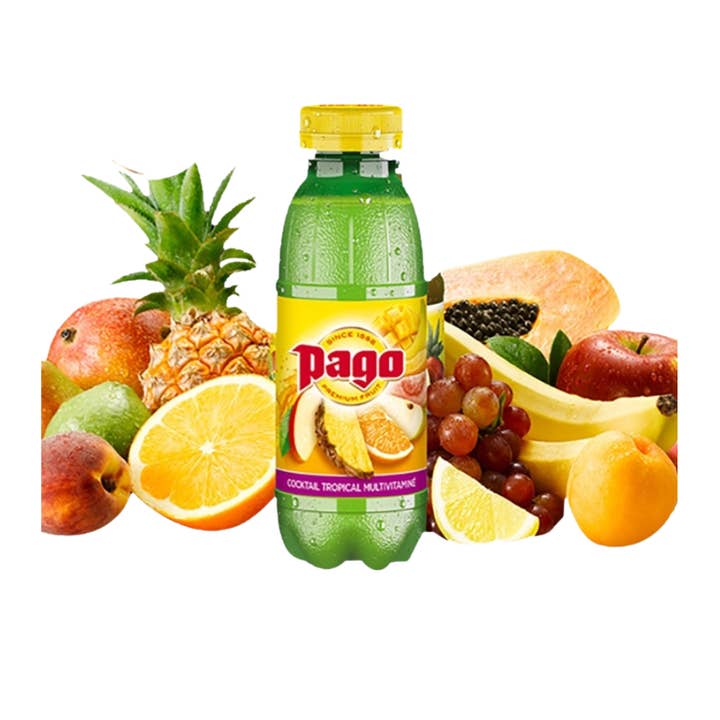123bonbon – wholesale Fruit juice – Pago Cocktail Tropical 100% 33cl