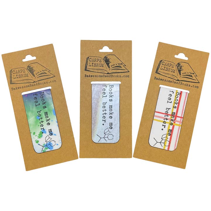 Livros Fazem-Me Sentir Melhor Marcador Magnético Único por atacado de Carpe Librum