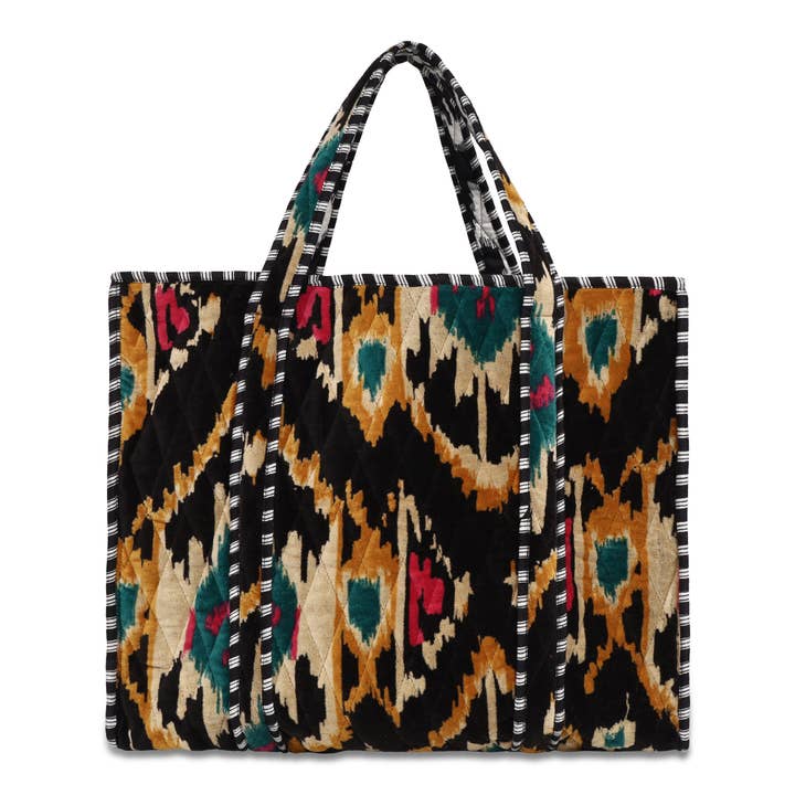 The Ikat Tote in Velvet for wholesale by CYC