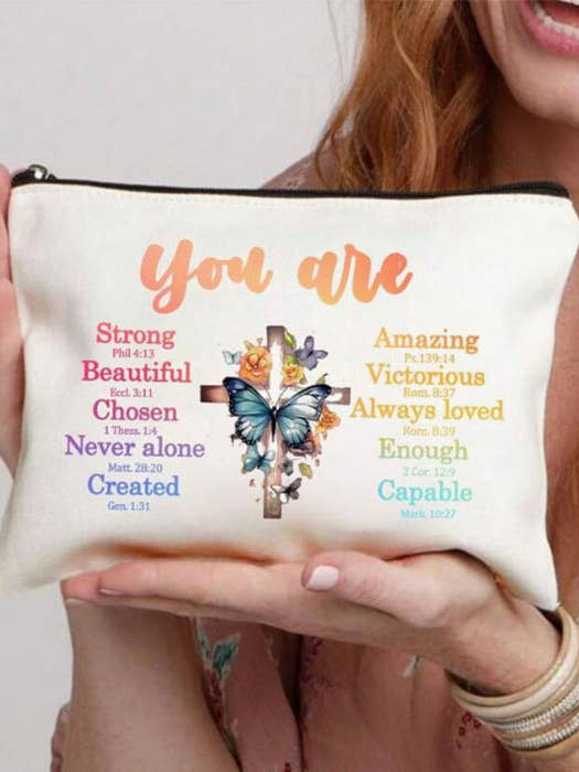 ( Y001 ) BORSA TRUCCO COSMETICA - SEI BELLISSIMA per la vendita all'ingrosso da parte di Jewelry Max