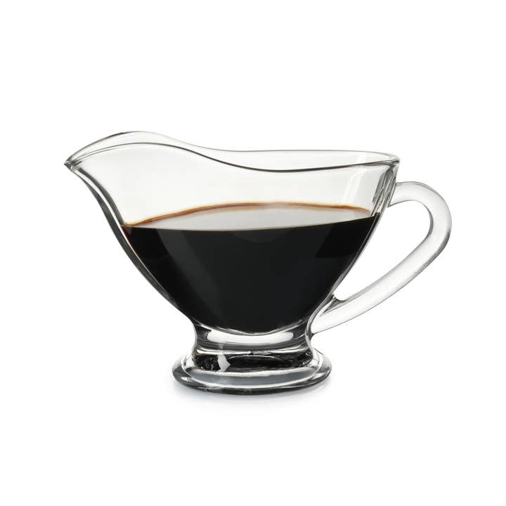 Fox Run Brands - Wholesale Serve Bowl - Fox Run Glass Gravy Boat, 9 oz, Gravy Dish With Handle