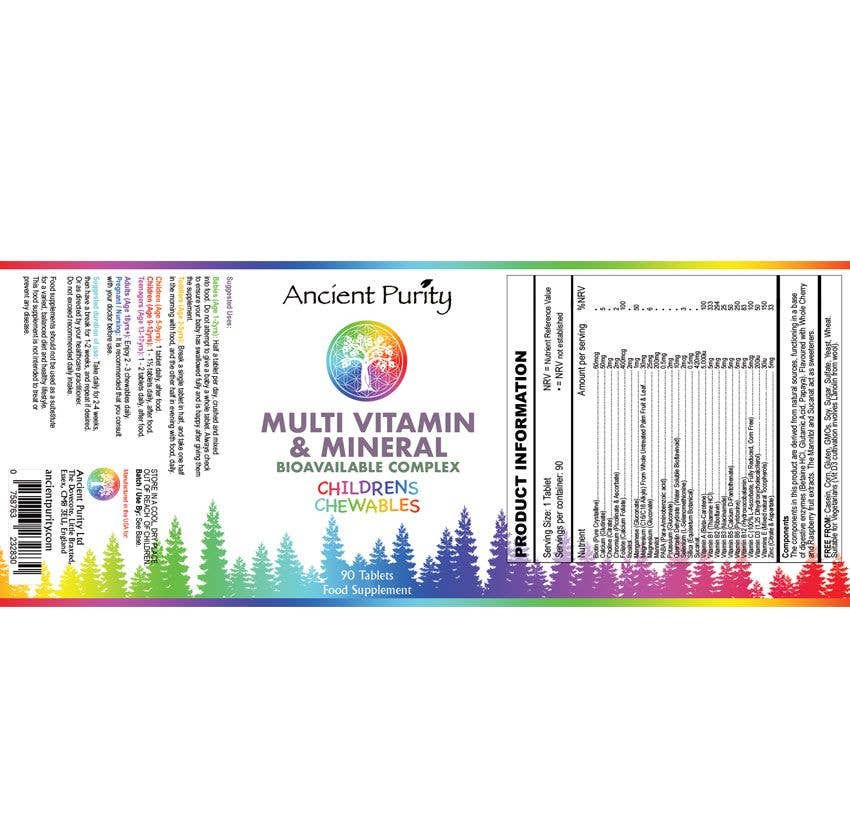 Ancient Purity - Wholesale Oral supplement/vitamin - Children's Multi Vitamins Minerals - 90 Chewables 4