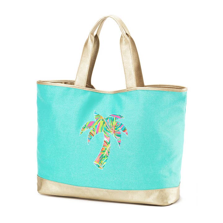 Palm Tree Cabana Tote for wholesale by Viv&Lou