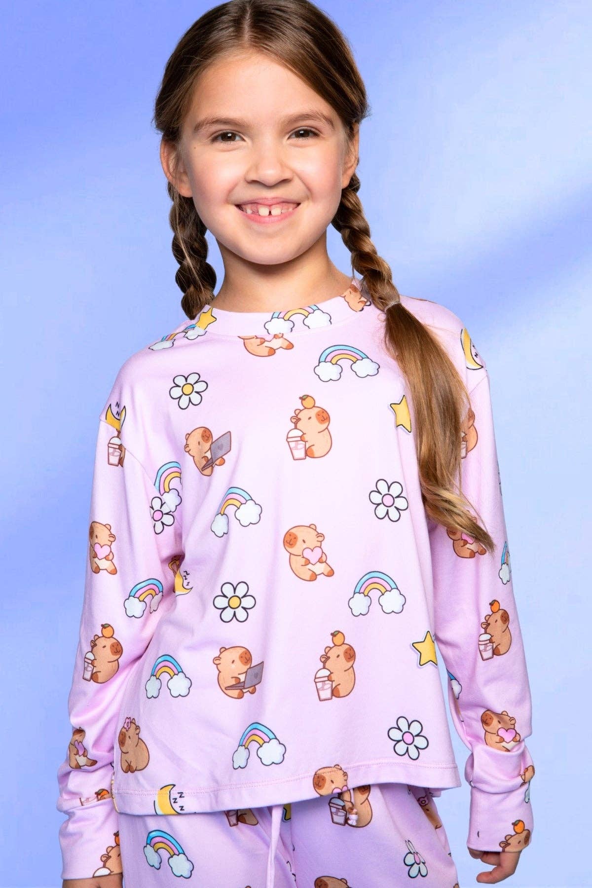 PixieLane - Vendita all'ingrosso Set loungewear - bambini - Pantaloni Easy Tee & Karate a manica lunga Simply Soft41