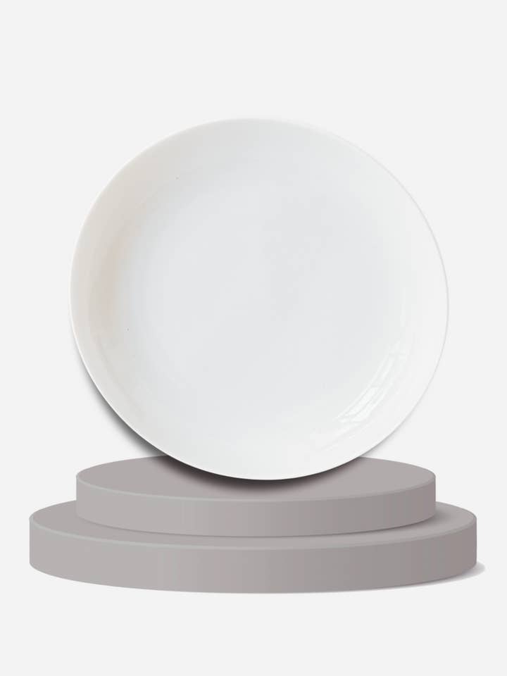 JL Coquet „Calcite“ Luxe termisk pastaplade (24,5 cm) for engroshandel hos Maceo Paris