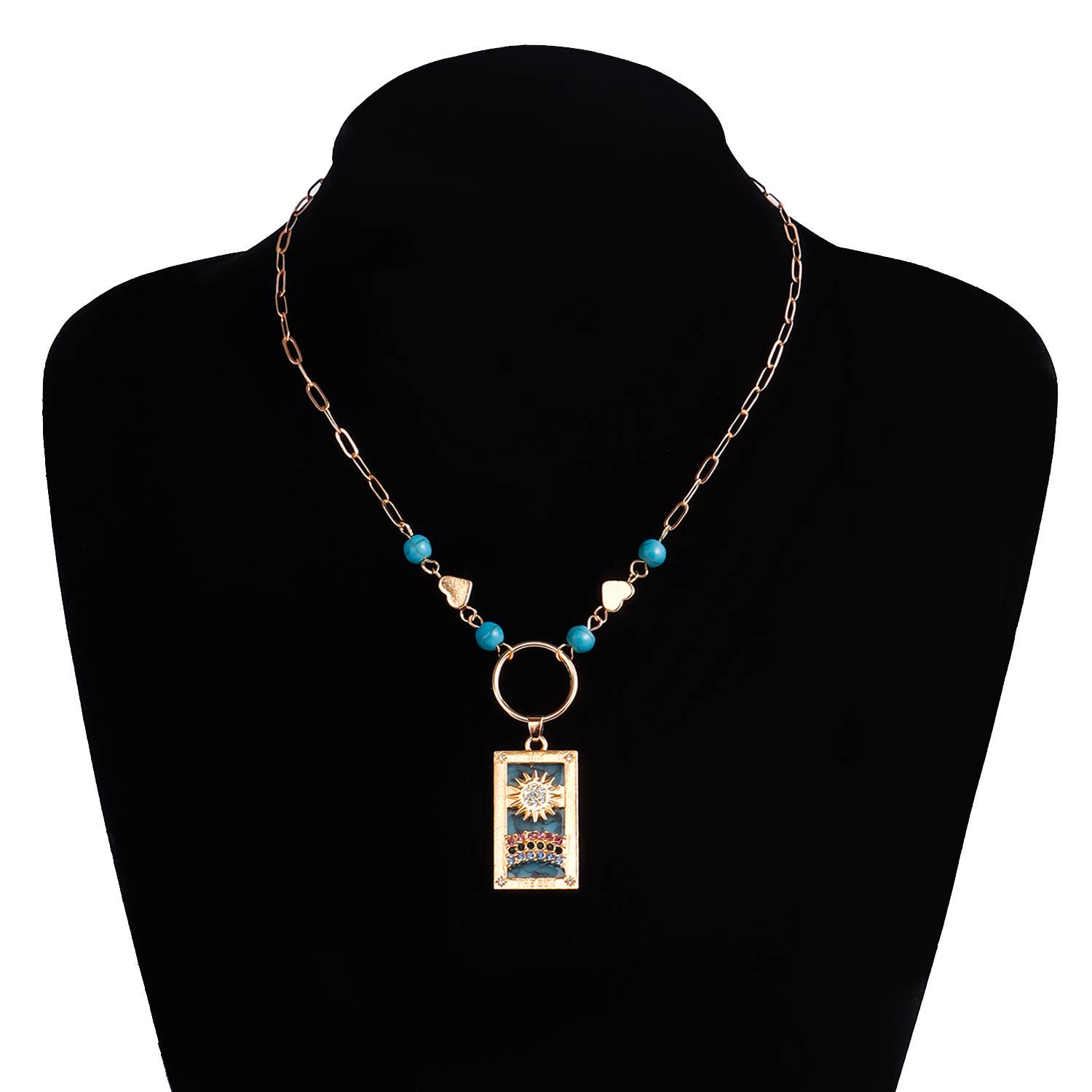 Gemscape UK - Wholesale Pendant/Charm Necklace - Tarot Design Beaded Necklace with Crystal -Trendy Jewelry9