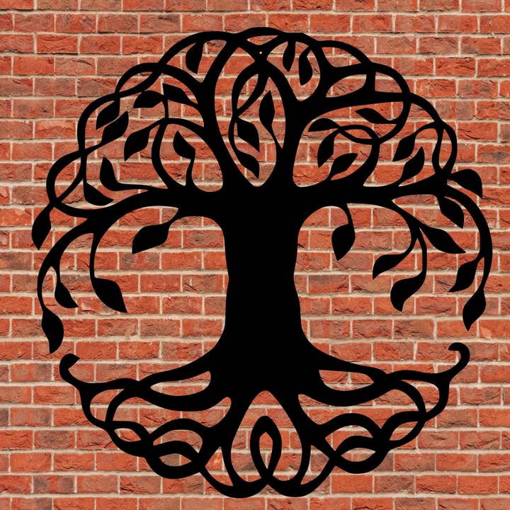 Tree of Life Monogram IV for wholesale by Sea Biscuit Metal Designs