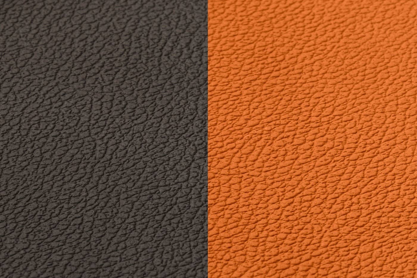 Björn – Großhandel Platzdeckchen – Set aus umkehrbaren Tischsets - 6 Stück - Recyceltes Leder in Orange und Schokolade3