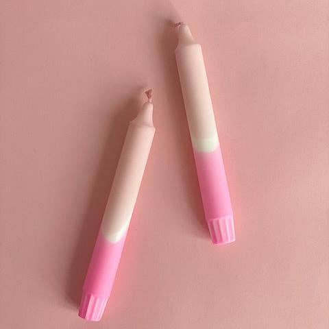 Oh It's Perfect - Wholesale Zuilkaars - Aardbei Gelato dip-geverfde kaars0