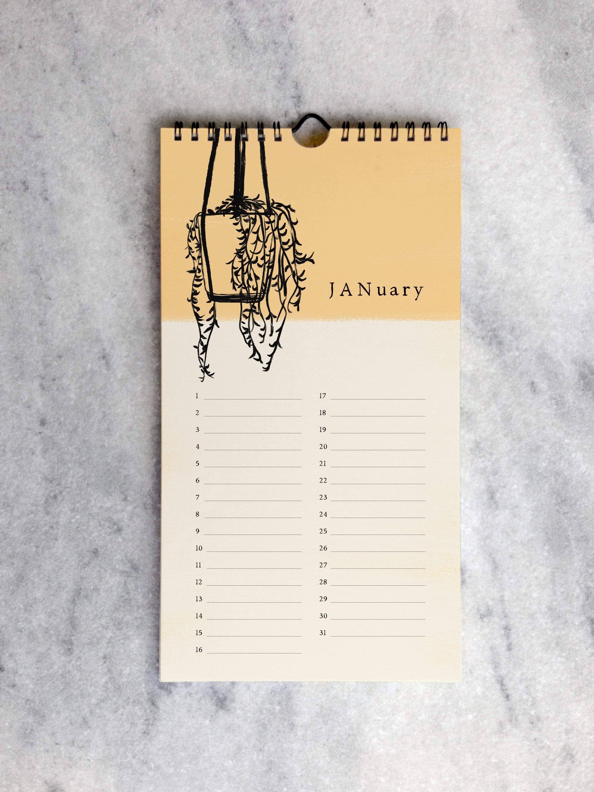 Favorite Story - Wholesale Calendar - Celebration Calendar, House Plants1