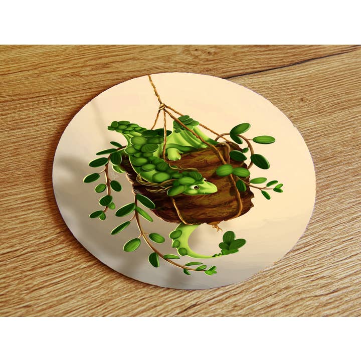 Tapis de souris Plant Dragon pour la vente par Digitaldreamcloud