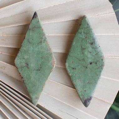 Kalalou - Wholesale Dangle Earrings - Diamond Clay Lenca Earrings-Green0