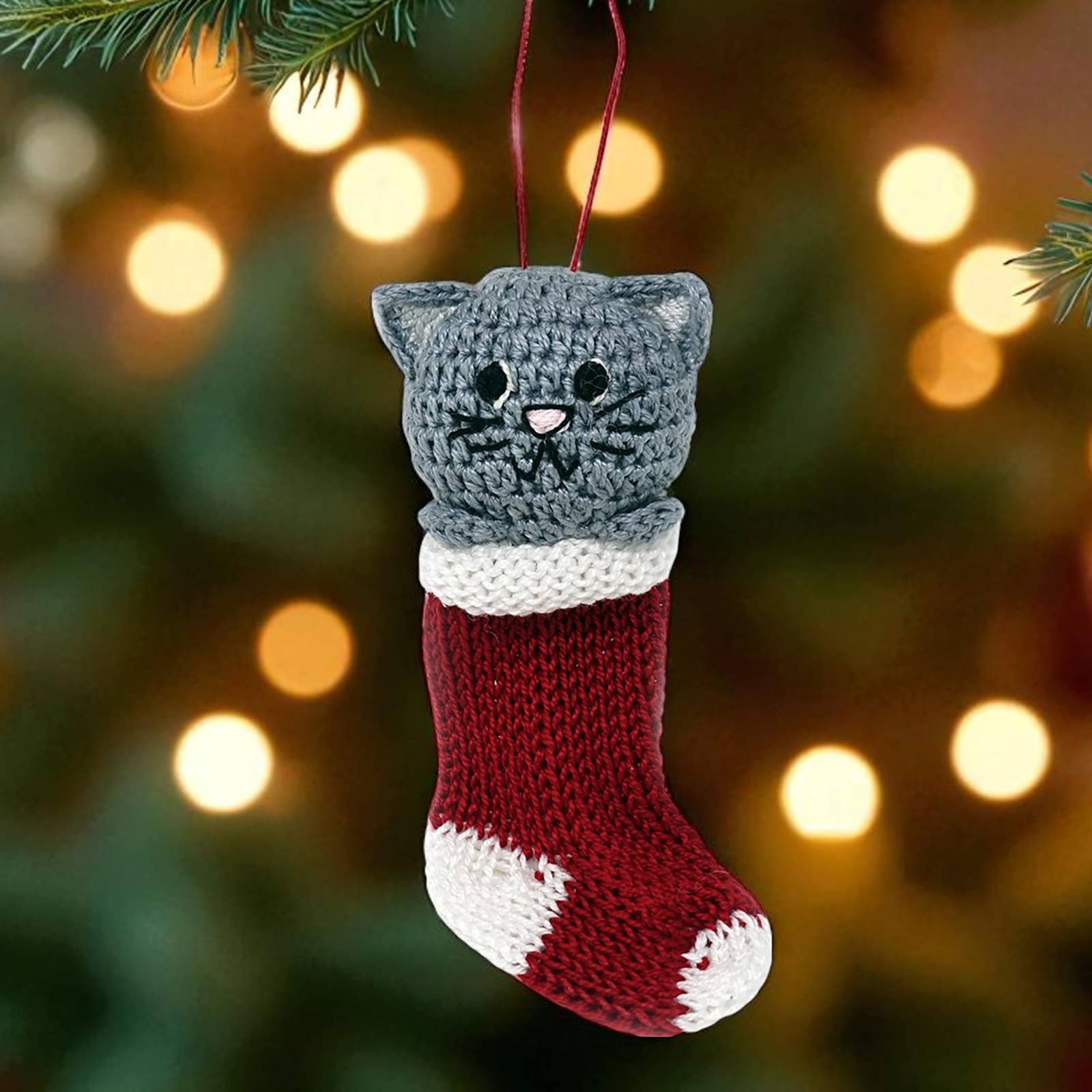 Melange Collection - Wholesale Ornament - Crochet Puppy and Kitten Ornaments1