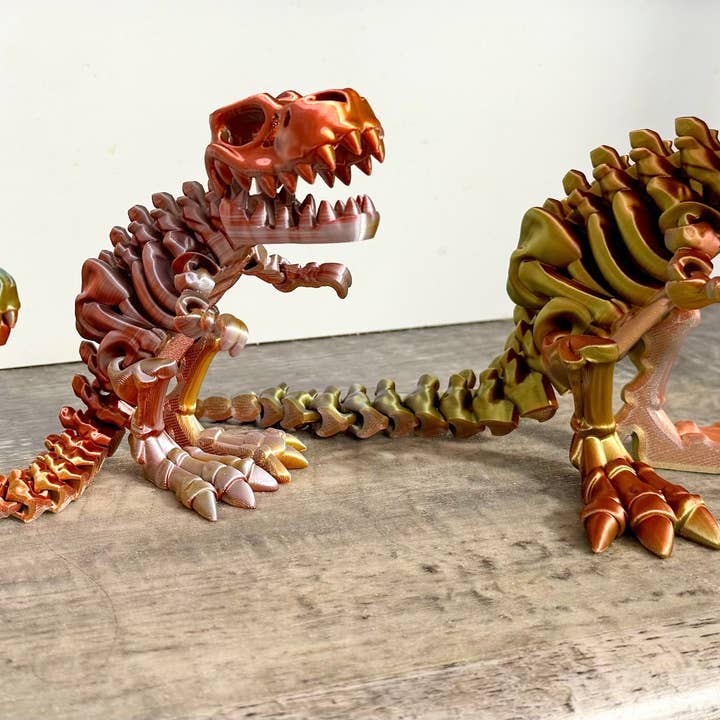 LNZ Custom Design – Brinquedo Fidget - Crianças por atacado – Esqueleto de Tyrannosaurus Rex impresso em 3D1