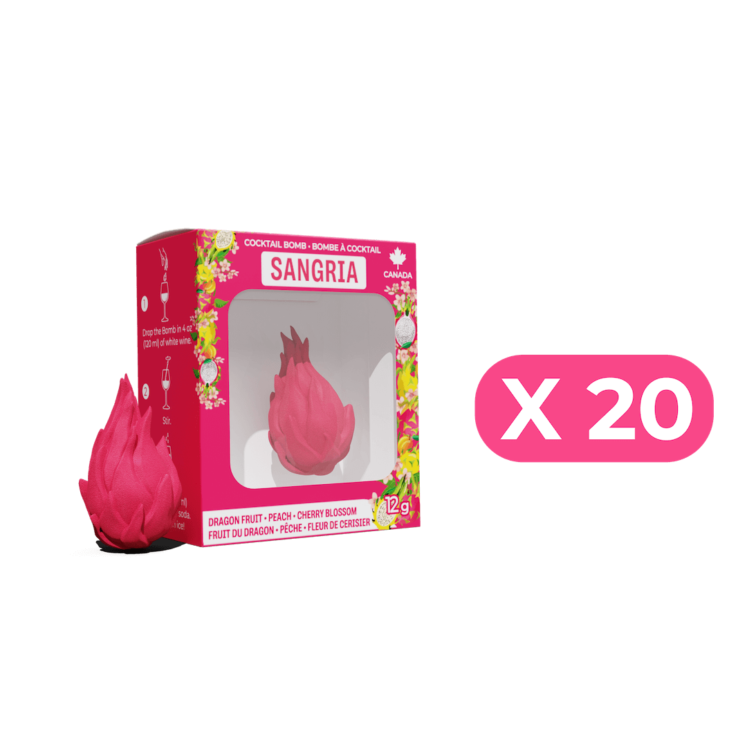 Poseidn - Drink Bombs - Wholesale Cocktail Mix/Syrup - Dragon fruit, Peach & Cherry blossom2