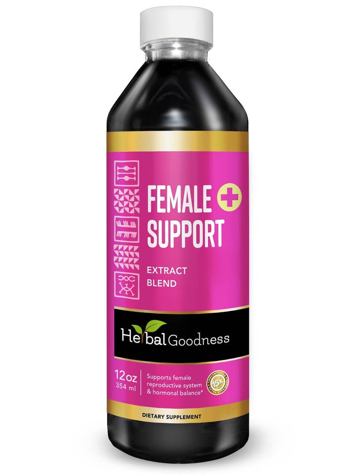 Female Support - Liquid 12oz - Lactation Support, Hormonal Support, Sexual Health - Herbal Goodness for wholesale by Herbal Goodness