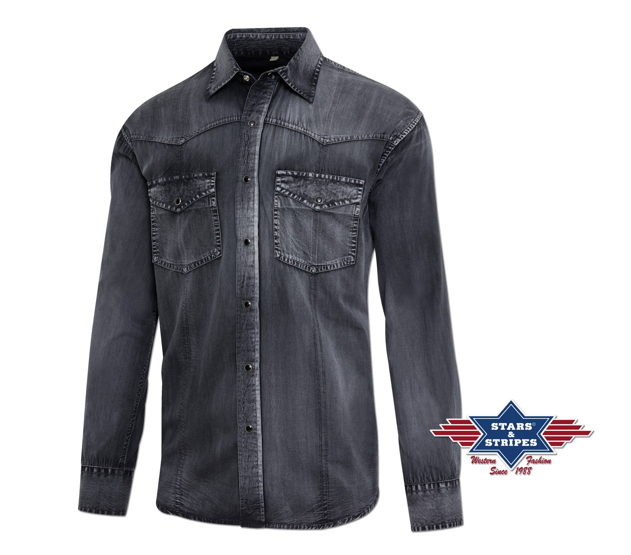 Stars & Stripes® – wholesale Buttoned-down shirt – Men's – Western shirt - Enzo3