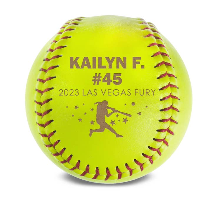 Softball en cuir personnalisé | Kailyn pour la vente par Etchey