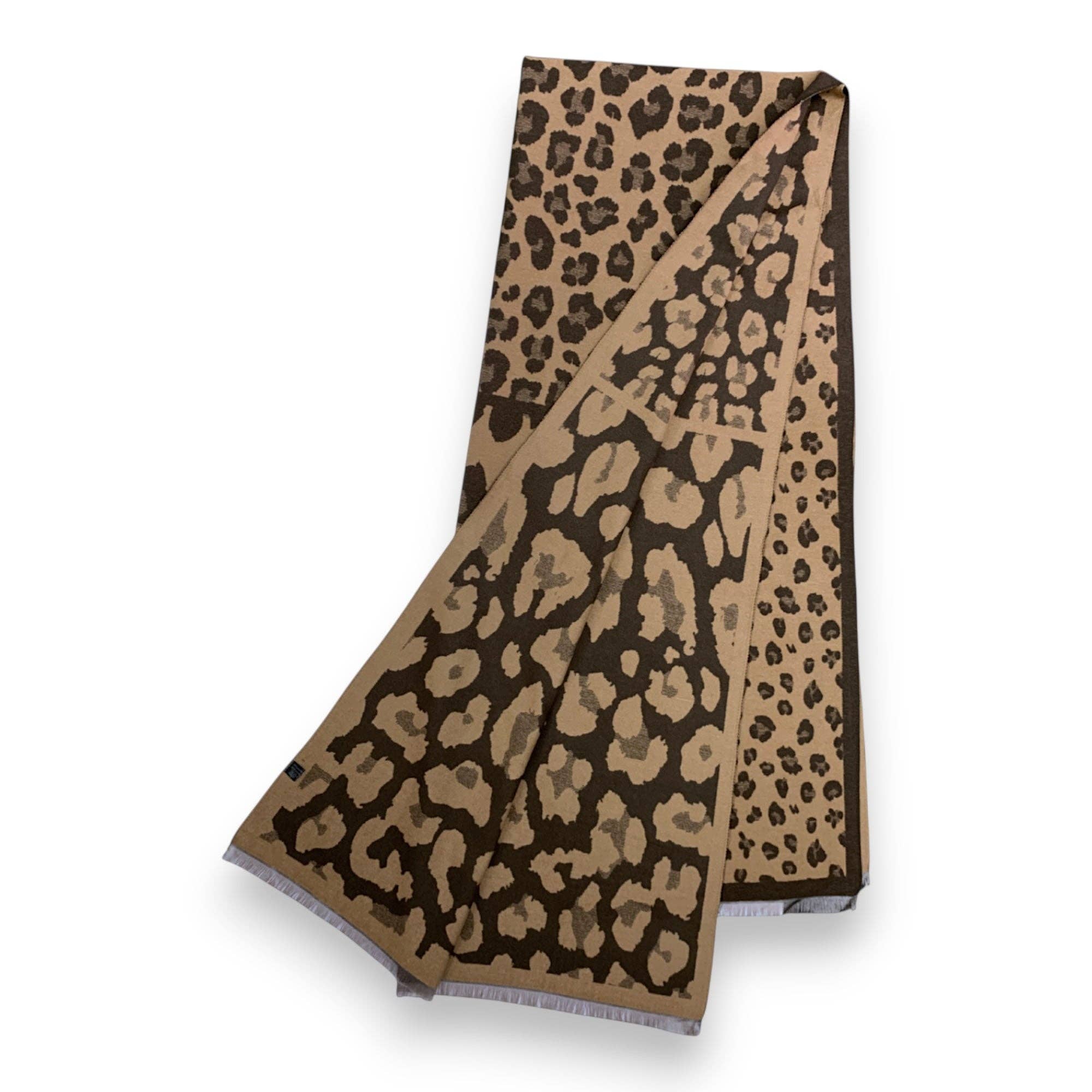 Lili Scarves (US Duty Free) – wholesale Scarf – Women's – Leopard Print Cashmere Blend Winter Scarf12