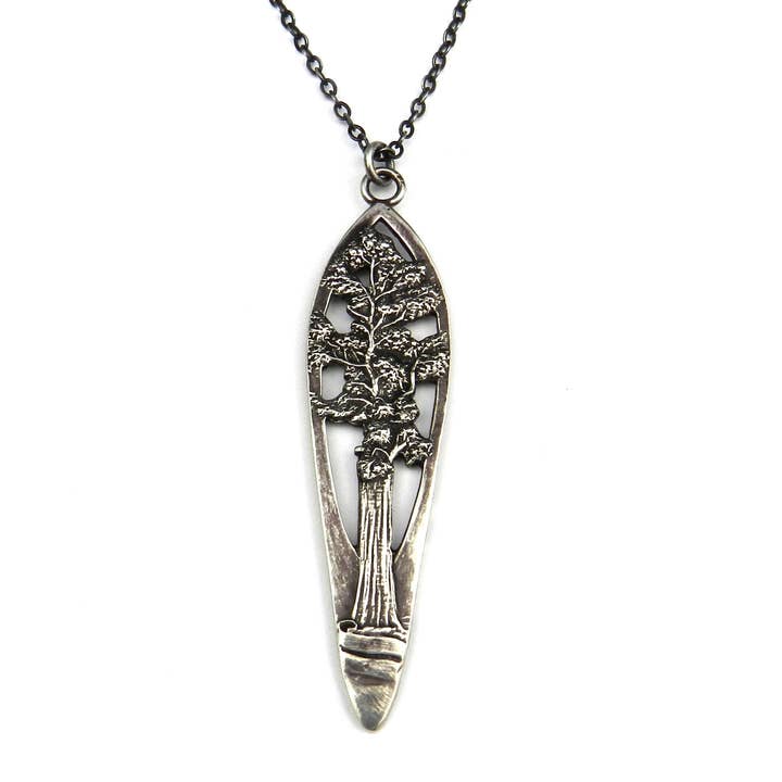 REDWOOD Teaspoon Necklace - Gold, Silver or Bronze for wholesale by Compass Rose Design