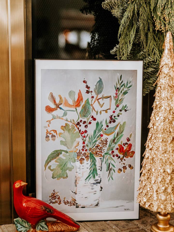 Birch and Berries Print for wholesale by Rachel Cordaro