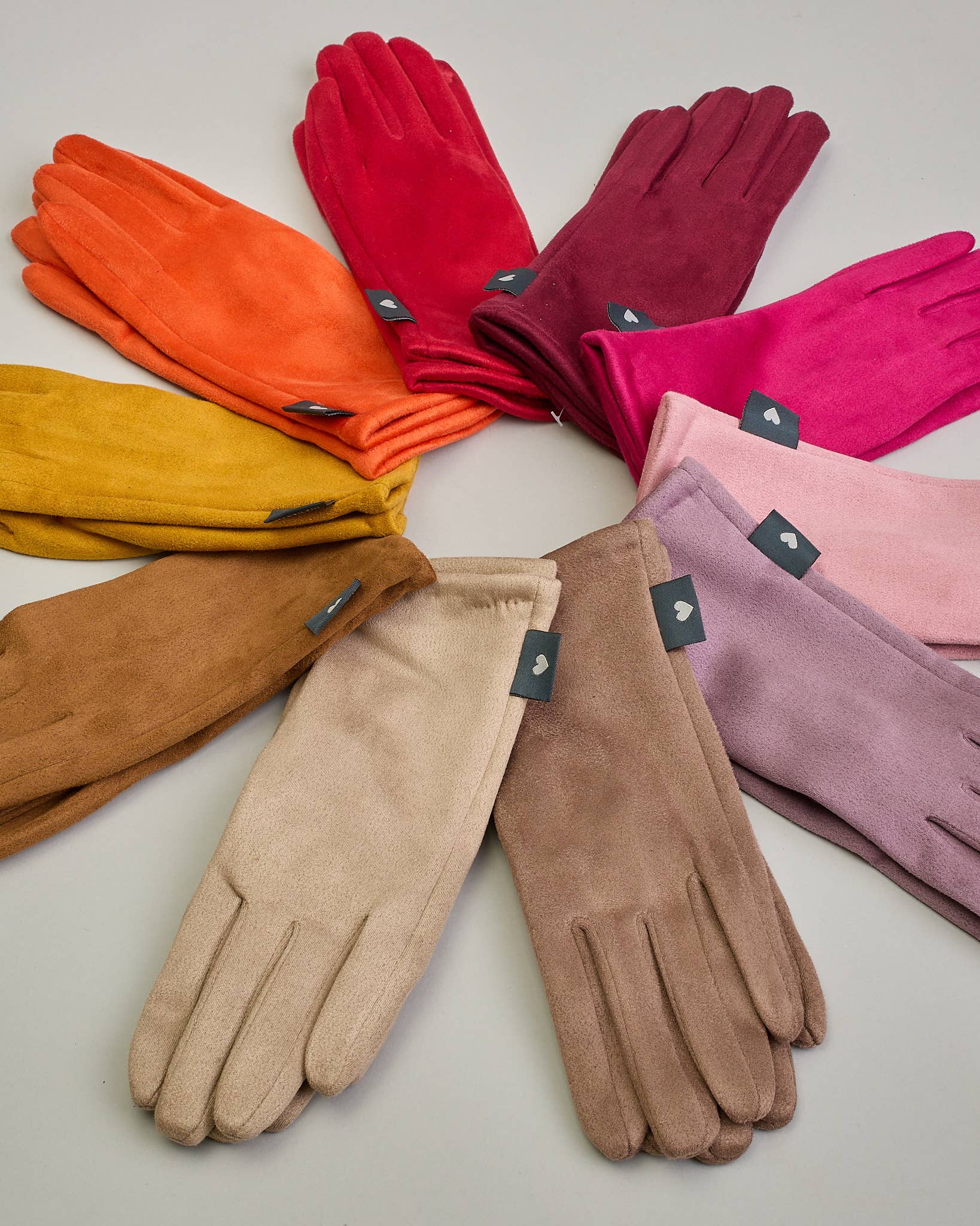 Herzilein-Wien GmbH – Großhandel Handschuhe – Damen – Velourleder-Optik Handschuhe – kuschelig und elastisch14