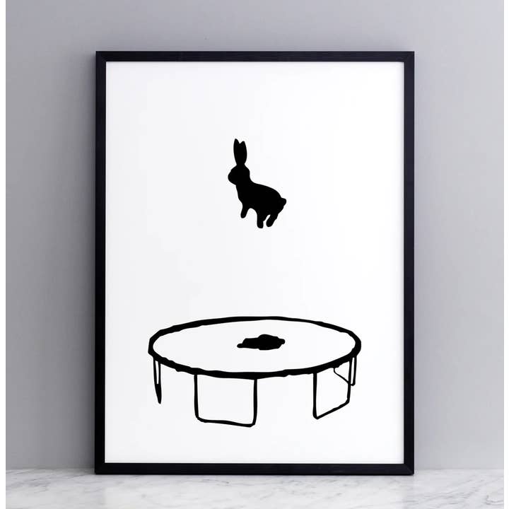 Bouncing Rabbit Print for wholesale by HAM