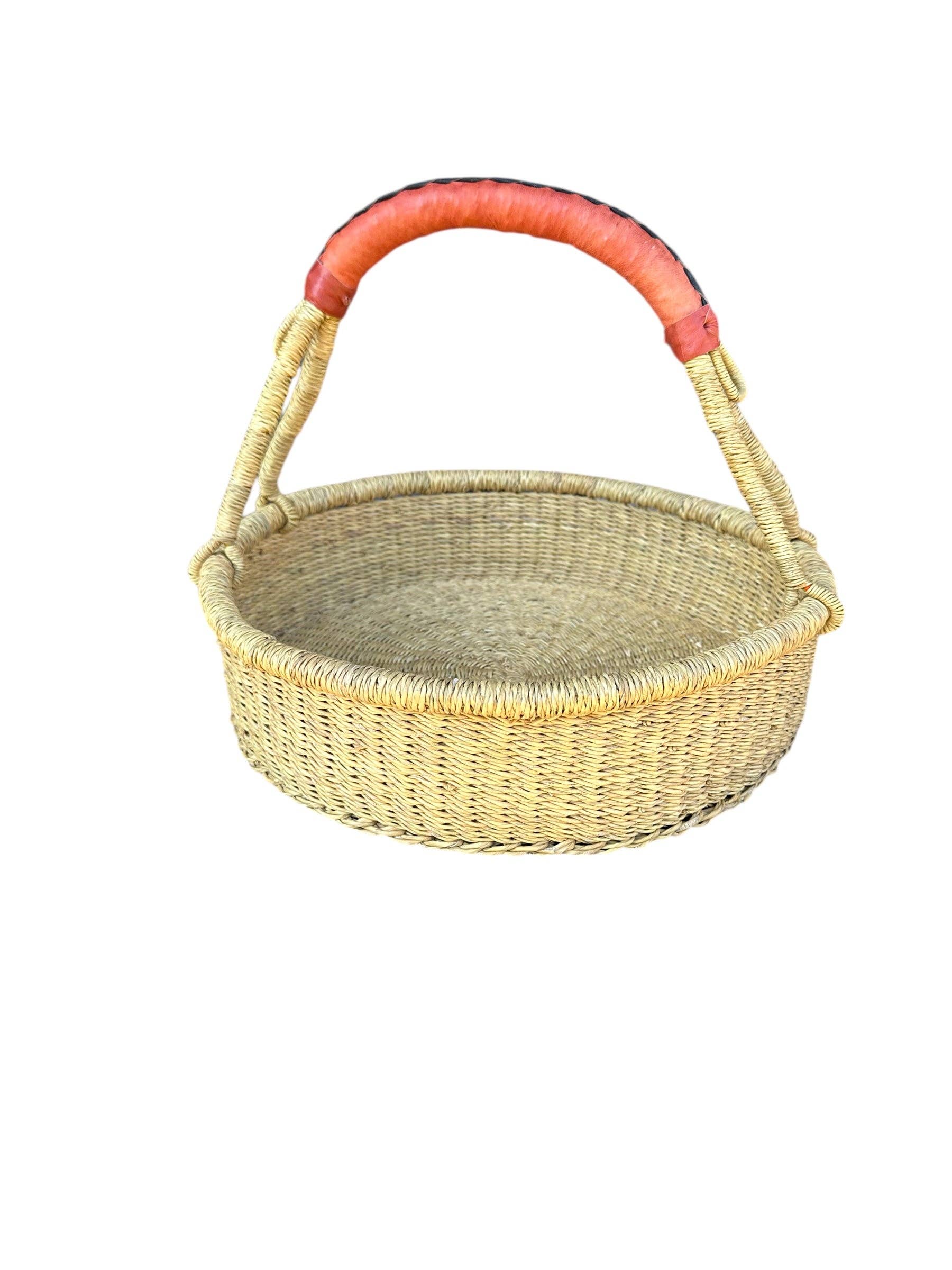 The African Home Goods - Wholesale Mand - Haverst Gevlochten Mand, Draagbare Tuin Oogstmand, voor Picknick, Paaseieren, Opslag, Verzamelen van Producten en Eieren1