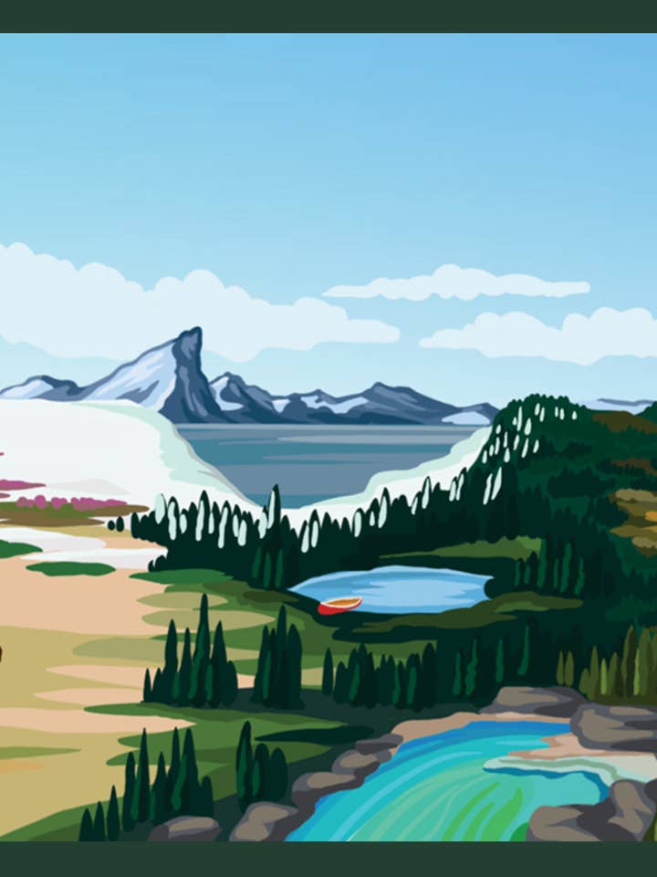 Autocollant Panorama Canadien pour la vente par Sun Earth Moon