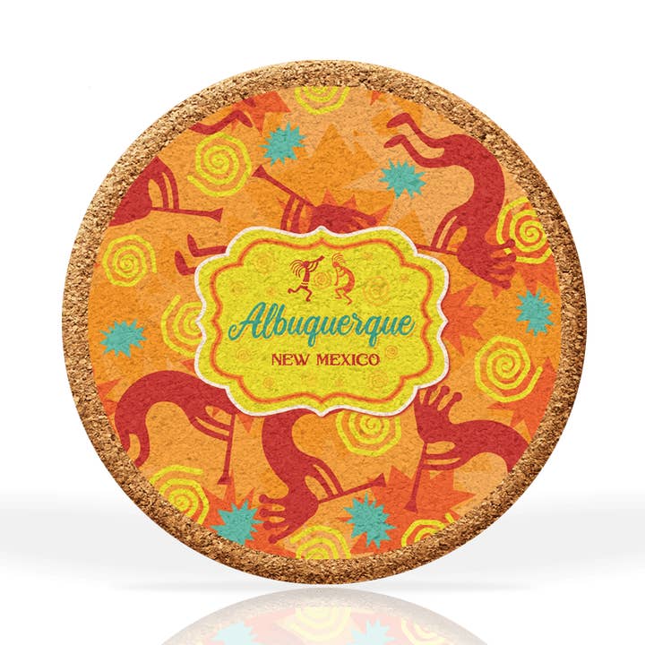 Custom Southwest Textures Cork Coasters Collection for wholesale by Matrix