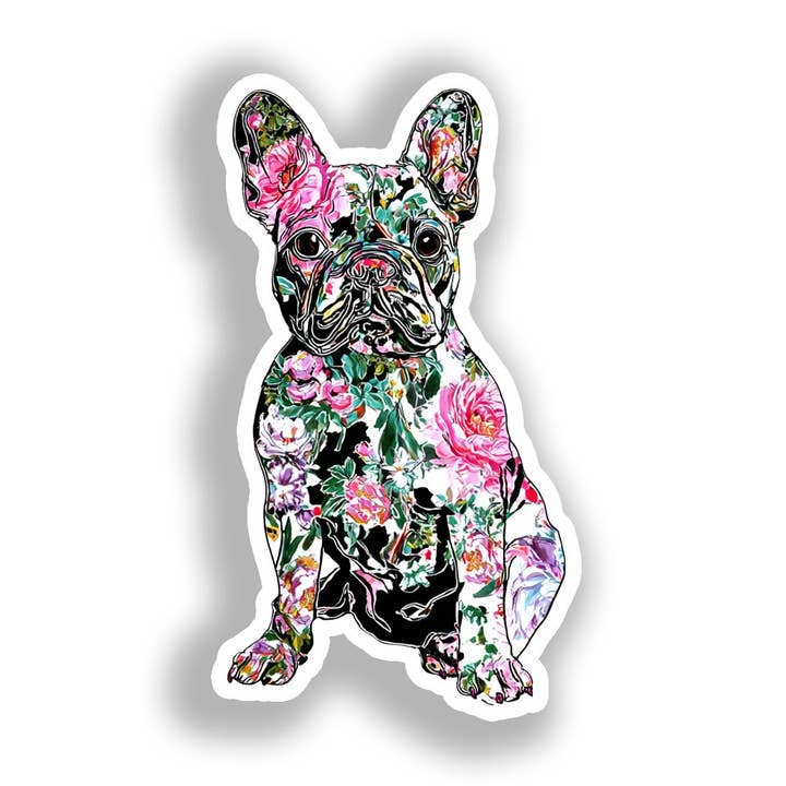 Autocollant Décalcomanie Chien Bouledogue Français # A019660 pour la vente par Yoonek Graphics