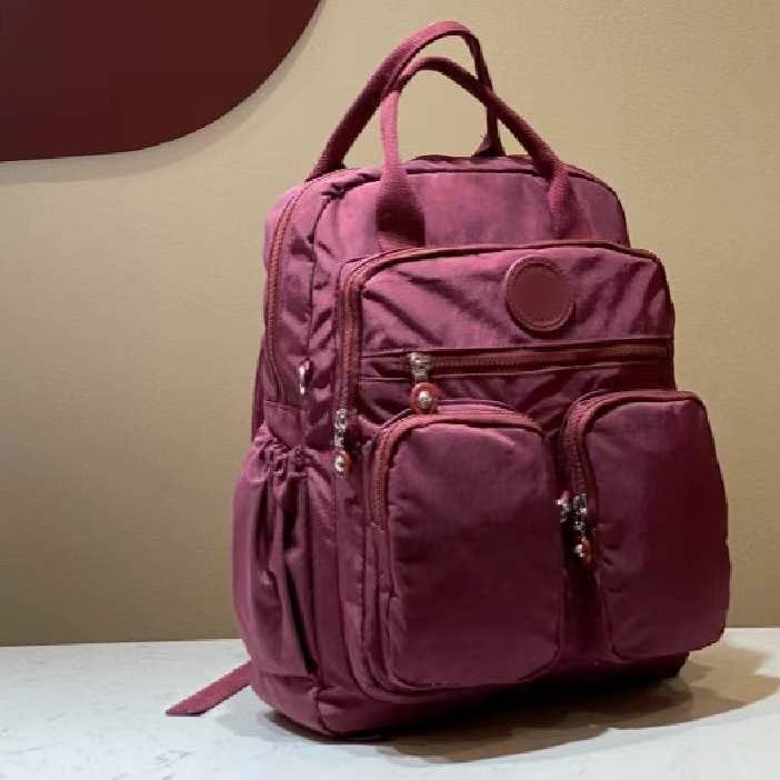 wandf – Mochila - Mulher por atacado – Mochila de Viagem em Nylon Leve com Múltiplos Bolsos e Alça de Ombro12