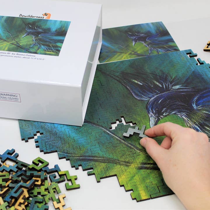 Raven III Jigsaw Puzzle - 326 Pieces for wholesale by Bewilderness