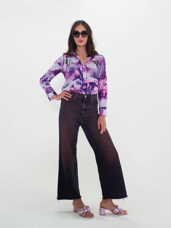 Button Up Blouse - Chiffon for wholesale by AlanaKayART